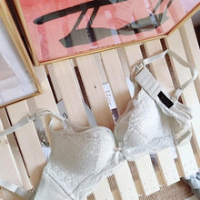 Load image into Gallery viewer, Womens Bra Bralette Push Up Ligerie Sexy Lace Female Bra Seamless Black Pink White Bra Cups Panty Sets Underwear Set