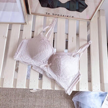 Load image into Gallery viewer, Womens Bra Bralette Push Up Ligerie Sexy Lace Female Bra Seamless Black Pink White Bra Cups Panty Sets Underwear Set