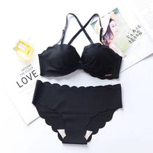 Load image into Gallery viewer, Lingerie Push Up Bra Lengerie Sexy Womens Bra Convertible Straps Back Three Quarters Seamless Bralette Pink Red Black Blue