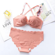 Load image into Gallery viewer, Lingerie Push Up Bra Lengerie Sexy Womens Bra Convertible Straps Back Three Quarters Seamless Bralette Pink Red Black Blue