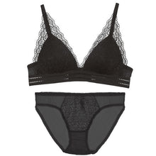 Load image into Gallery viewer, Lingerie Mulher Bra Brief Set Push Up Bra Lingerie Sexi Sexy Womens Brassiere Bralette Thin Cup Lace Bras Panty Sets Intimates
