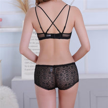 Load image into Gallery viewer, Womens Bra Bralette Push Up Ligerie Sexy Lace Female Bra Seamless Black Pink Skin Bra Cups Panty Sets Underwear Set