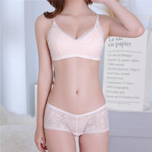 Load image into Gallery viewer, Womens Bra Bralette Push Up Ligerie Sexy Lace Female Bra Seamless Black Pink Skin Bra Cups Panty Sets Underwear Set