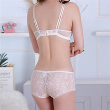 Load image into Gallery viewer, Womens Bra Bralette Push Up Ligerie Sexy Lace Female Bra Seamless Black Pink Skin Bra Cups Panty Sets Underwear Set