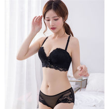 Load image into Gallery viewer, Women Underwear Bra Brief Set Push Up Bra Sexy Bralette Lingerie Panties Strapless Bra Set Wire Free Lingerie Set